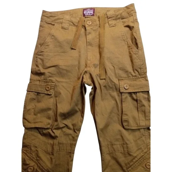 Matchstick Cargo Pants Utility Outdoor Hiking Travel Workwear Khaki Skater 34x30 - Picture 6 of 16